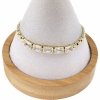 2483c Bransoletka elegancka złota 17+2cm pozłacana 14k Xuping cyrkonie